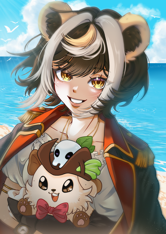 Postkarte Baru und Hamilton Strand - mit Unterschrift